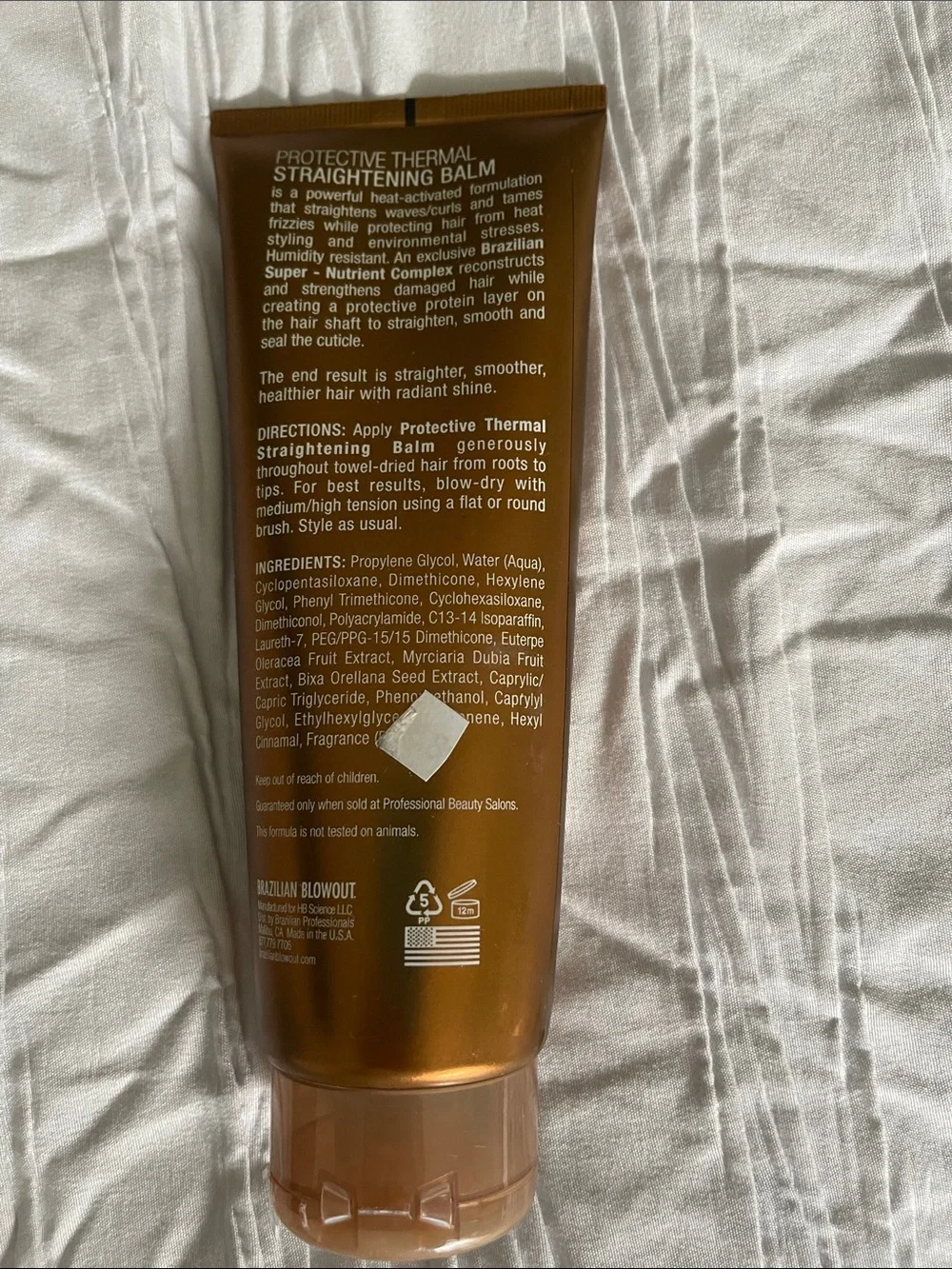 Brazilian Blowout ProStyle Thermal Straightening Balm — Gold